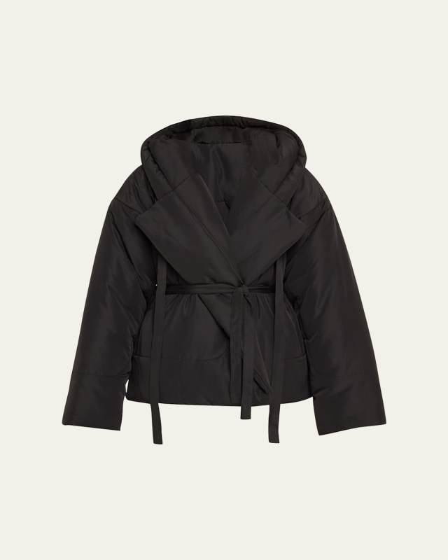 Hooded Short Sleeping Bag Coat